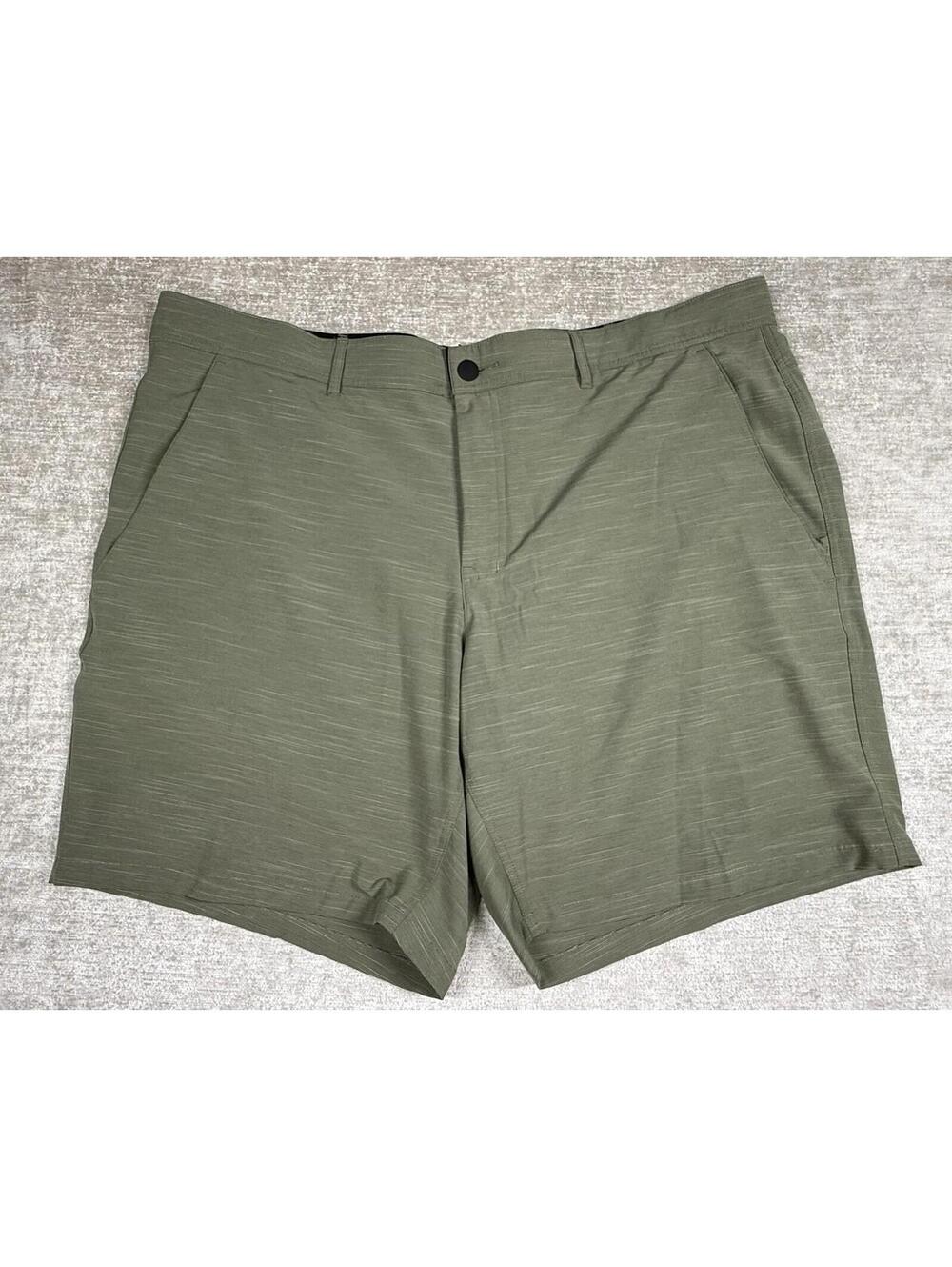 GEORGE GOLF SHORTS MEN'S 2XL 44-46 CASUAL 9" INSEAM FLAT FRONT GREEN ⛳MINT⛳